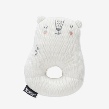 Knitted Animal Round Rattle-Bear